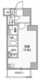 GENOVIA阪東橋skygarden (ジェノヴィア阪東橋スカイガーデン) 5階 間取り図