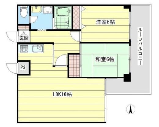 白金グランドハイツ 7階 間取り図