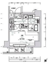 クレストタップ新横浜 1111 間取り図