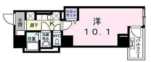 グランドルチェ駒込 802 間取り図