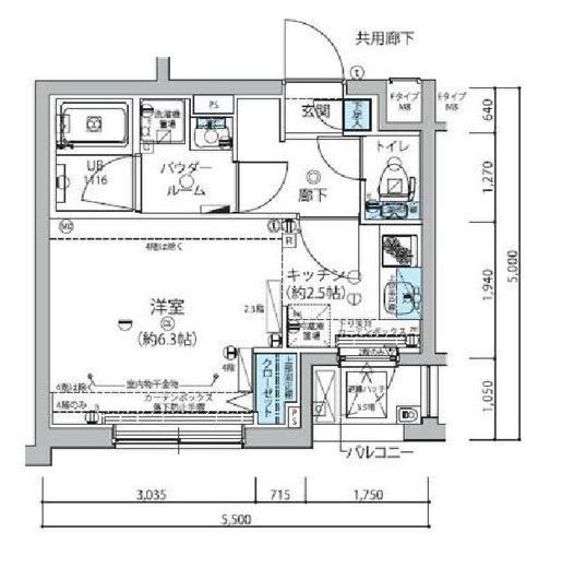 メインステージ信濃町 2階 間取り図