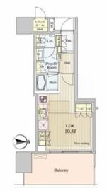 ブリリアタワー池袋 14階 間取り図
