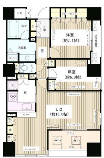 エンブレムコート明石町 901 間取り図
