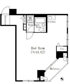 アーバネックス八丁堀 502 間取り図