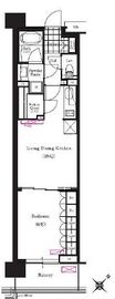 ブリリアイスト三軒茶屋アイビーテラス i411 間取り図