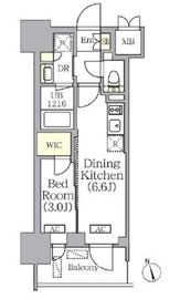 プライムガーデン銀座八丁堀 1104 間取り図