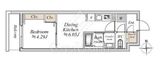 プライムガーデン赤塚 404 間取り図
