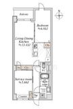 プライムガーデン赤塚 104 間取り図