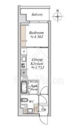 プライムガーデン赤塚 311 間取り図