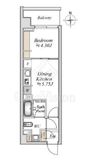 プライムガーデン赤塚 411 間取り図