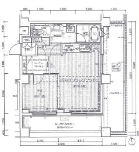 プレールドゥーク新宿御苑Ⅱ 5階 間取り図