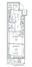 ガリシア目黒大岡山 3階 間取り図