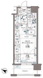 デュオステージ横濱桜木町 4階 間取り図