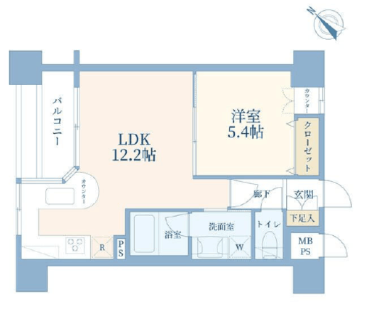 パレ・ソレイユ相模大野ステーションフロント 6階 間取り図