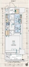 エステムコート横濱大通り公園 8階 間取り図