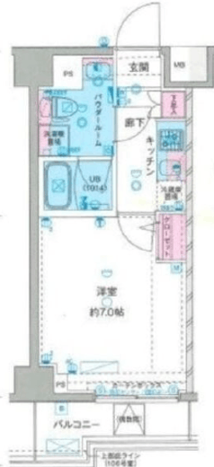 GENOVIA横浜鶴見市場skygarden 2階 間取り図