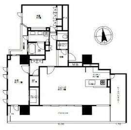 プラウド阿佐ヶ谷 13階 間取り図