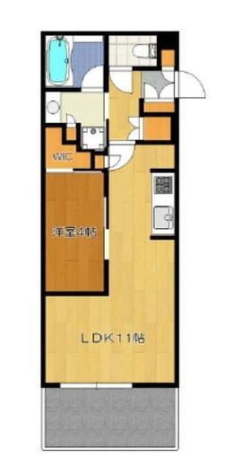 イニシア横浜桜木町 7階 間取り図