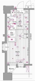 グランド・ガーラ横濱元町 5階 間取り図