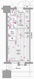 グランド・ガーラ横濱元町 4階 間取り図