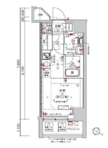 クラリッサ大通り公園 7階 間取り図