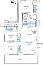 パルティール赤坂 5階 間取り図
