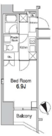 プラウドフラット蒲田Ⅱ 1204 間取り図