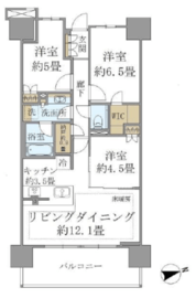 ブリリアシティ西早稲田 2階 間取り図