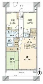 ラゾーナ川崎レジデンス 8階 間取り図