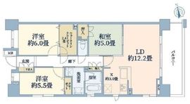クレストプライムレジデンス アベニュー壱番街 4階 間取り図