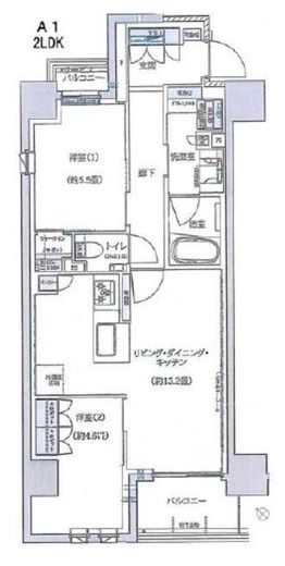ブリリア月島四丁目 8階 間取り図