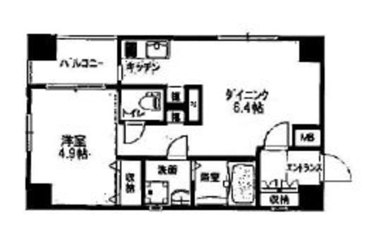 チェスターハウス猿楽町 301 間取り図