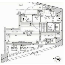 メインステージ中目黒 2階 間取り図