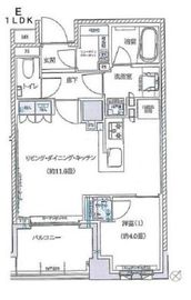 ブリリア月島四丁目 8階 間取り図