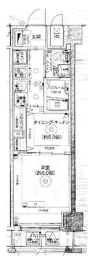 エステムプラザ日本橋レジェンド 6階 間取り図