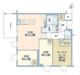 ピアース都立大学 2階 間取り図