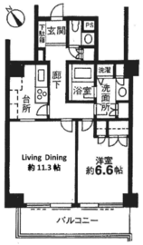 住友千石三丁目シティハウス 4階 間取り図