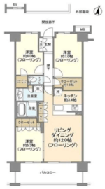 横濱山手テラス 弐番館 5階 間取り図