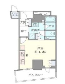 ブリリアタワー池袋 17階 間取り図