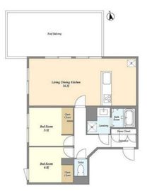 エフローレプルミエ武蔵小山 403 間取り図