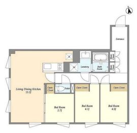 エフローレプルミエ武蔵小山 201 間取り図