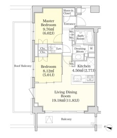 パークフラッツ市谷台町坂 605 間取り図