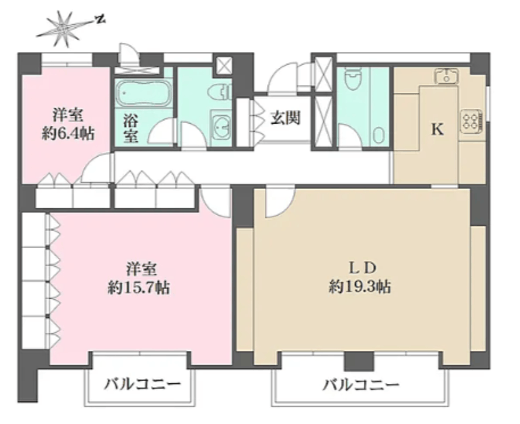 広尾シダーコート 103 間取り図