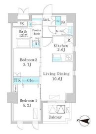 エル・セレーノ錦糸町 401 間取り図