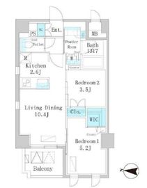 エル・セレーノ錦糸町 602 間取り図