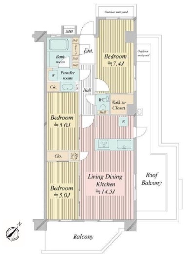 N-stage船堀 505 間取り図