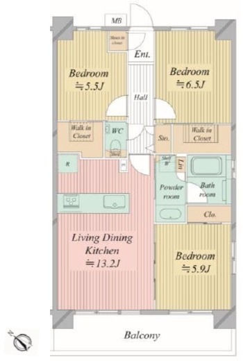 N-stage船堀 602 間取り図