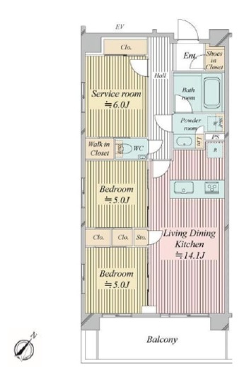 N-stage船堀 304 間取り図