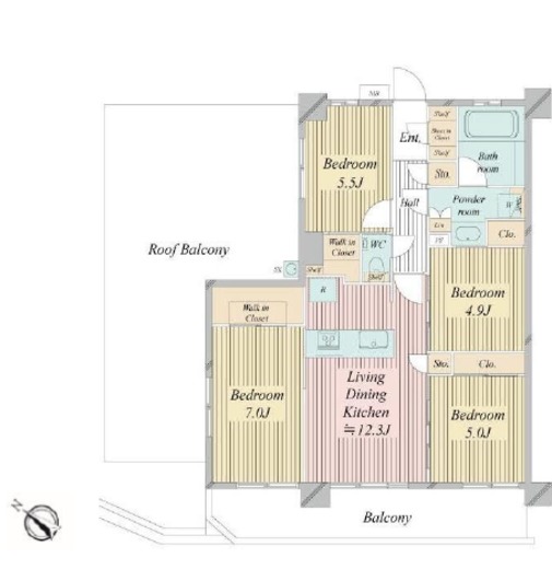 N-stage船堀 501 間取り図