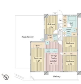 N-stage船堀 501 間取り図